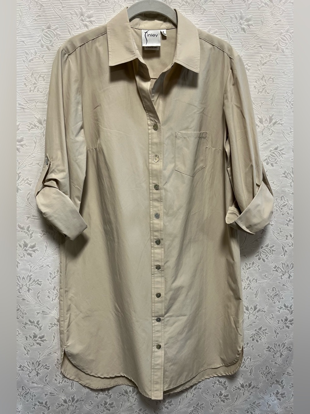 Finley Shirt Dress Tan S